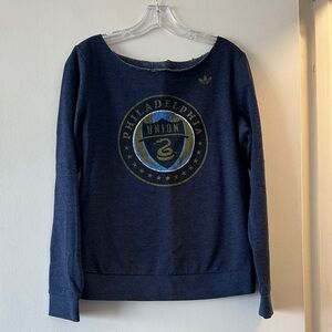 Adidas Philadelphia Union Navy Blue Sweatshirt size small